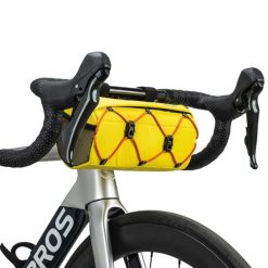 Torba rowerowa Rockbros na kierownicę 2,2L. Żółte torebki klasyczne damskie ROCKBROS, bez wzorów, z materiału, bez dodatków. Za 99.99 zł.