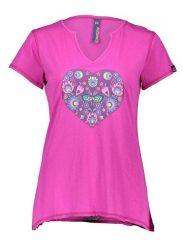 Crazy Koszulka w kolorze różowym rozmiar: M. Różowe bluzki damskie Crazy, m, bez wzorów, bez kołnierzyka, bez ramiączek. Za 91.99 zł.