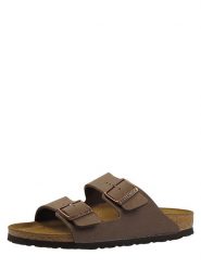 Birkenstock Klapki "Arizona" w kolorze brązowym rozmiar: 39. Brązowe klapki damskie Birkenstock, bez wzorów, bez obcasa. Za 369.82 zł.