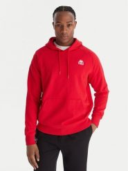 Kappa Bluza Authentic 321W7GW Czerwony Regular Fit. Czerwone bluzy bez kaptura męskie Kappa, m, z bawełny. Za 189.99 zł.