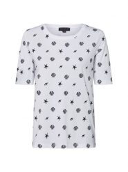 Franco Callegari Koszulka Kobiety Bawełna biały, L. Białe t-shirty damskie Franco Callegari, l, bez wzorów, z bawełny, bez kołnierzyka. Za 129.95 zł.