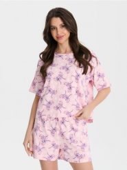 Piżama dwuczęściowa Stitch - różowy. Czerwone piżamy damskie Sinsay, l, bez wzorów, bez ramiączek. Za 49.99 zł.