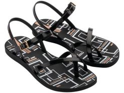 Sandały japonki damskie Ipanema Fashion Sand VIII Fem. Czarne sandały damskie Ipanema, bez wzorów, z materiału, bez obcasa. Za 119.00 zł.
