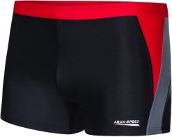 Bokserki pływackie męskie Aqua Speed Dario. Czarne kąpielówki męskie Aqua-Speed, m, bez wzorów, z dzianiny, na fitness i siłownię. Za 75.99 zł.