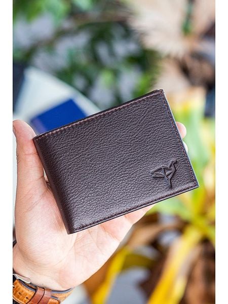 BAGmori Skórzany portfel w kolorze brązowym - 11 x 8 x 2 cm rozmiar: onesize. Brązowe portfele męskie BAGmori, bez wzorów, z materiału. Za 100.99 zł.