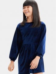 Desigual Sukienka wieczorowa 23WGVK16 Niebieski Regular Fit. Niebieskie sukienki dziewczęce Desigual, bez wzorów, z syntetyku, wizytowe, bez ramiączek. Za 329.99 zł.
