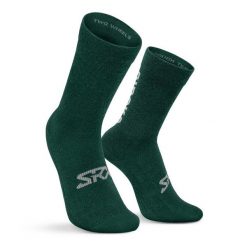 Skarpetki rowerowe unisex z wełną merino SRX Arbor Si. Zielone skarpetki damskie SIROKO, bez wzorów, z wełny. Za 85.00 zł.
