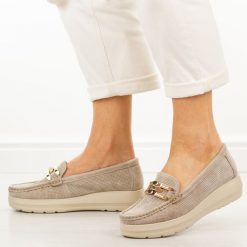 Beżowe skórzane mokasyny damskie Filippo Dp7652/26. Brązowe mokasyny damskie Filippo, z jeansu. Za 239.00 zł.