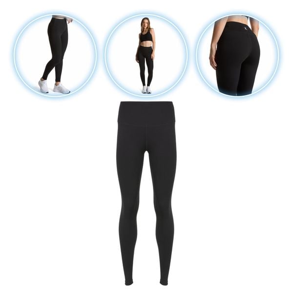 Legginsy damskie Trexo Trexi Leggings. Czarne legginsy damskie TREXO, bez wzorów. Za 69.99 zł.