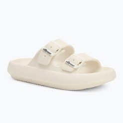 Klapki damskie Ellesse Karly. Brązowe klapki damskie Ellesse, bez wzorów, z materiału, bez obcasa. Za 52.99 zł.