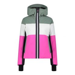 Kurtka narciarska damska z tkaniny skórzanej CMP. Białe kurtki narciarskie i snowboardowe damskie CMP, m, bez wzorów, z tkaniny, bez kaptura, narciarskie. Za 813.50 zł.