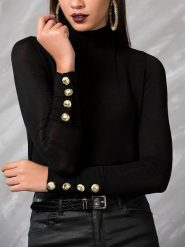 LA Angels Bluzka w kolorze czarnym rozmiar: M. Czarne bluzki damskie LA Angels, m, bez wzorów, bez kołnierzyka, bez ramiączek. Za 126.99 zł.