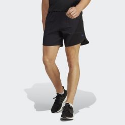 Spodenki treningowe męskie adidas HIIT. Czarne szorty sportowe męskie Adidas, m, z elastanu, na fitness i siłownię. Za 160.75 zł.