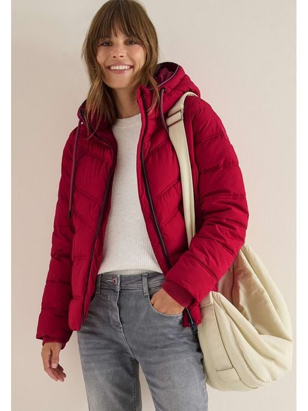 Cecil Kurtka zimowa w kolorze różowym rozmiar: S. Różowe kurtki damskie Cecil, na zimę, s, bez wzorów, z puchu, bez kaptura. Za 252.34 zł.