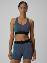 4F Biustonosz treningowy z niskim wsparciem damski - multikolor XL. Biustonosze sportowe damskie 4f, bez wzorów, z gumy. Za 119.99 zł.