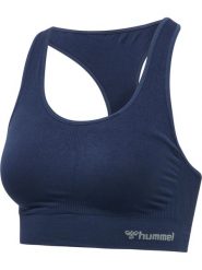 Stanik fitness cardio Hummel hmltif. Fioletowe biustonosze sportowe damskie HUMMEL, bez wzorów, z materiału. Za 149.50 zł.