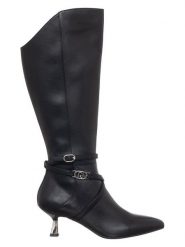 Liu Jo Skórzane kozaki w kolorze czarnym rozmiar: 36. Czarne kozaki damskie Liu Jo, bez obcasa, na obcasie. Za 567.00 zł.