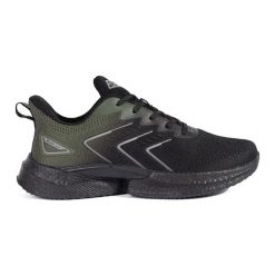 Vico Czarno-zielone lekkie buty sportowe sznurowane czarne. Czarne buty sportowe na co dzień damskie bez wzorów. Za 166.74 zł.