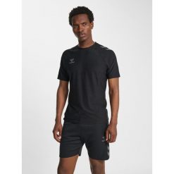 Koszulka Hummel Cima 2.0. Czarne t-shirty sportowe męskie HUMMEL, z materiału, bez ramiączek, na fitness i siłownię. Za 177.50 zł.