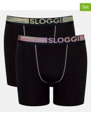 Sloggi Bokserki (2 pary) w kolorze czarnym rozmiar: XL. Czarne bokserki męskie Sloggi, bez wzorów. Za 52.67 zł.