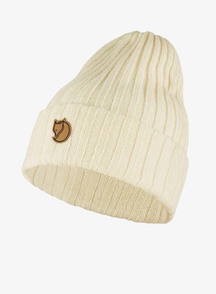 Czapka zimowa Fjallraven Byron Hat - chalk white. Białe czapki męskie Fjällräven, na zimę, bez wzorów, z materiału, biznesowe. Za 252.45 zł.