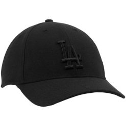 Czapka z daszkiem 47 Brand MLB Los Angeles Dodgers B-MVPSP12WBP-BKE. Czarne czapki męskie 47 Brand, bez wzorów. Za 98.89 zł.