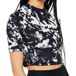 Koszulka turystyczna damska Superdry Run 3/4 Tight Crop. Czarne bluzki sportowe damskie Superdry., l, z elastanu, bez kołnierzyka, bez ramiączek. W wyprzedaży za 121.95 zł.