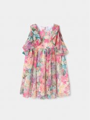 Abel & Lula Sukienka letnia 5048 Kolorowy Regular Fit. Sukienki dziewczęce Abel & Lula, na lato, bez wzorów, z syntetyku, bez ramiączek. Za 369.99 zł.