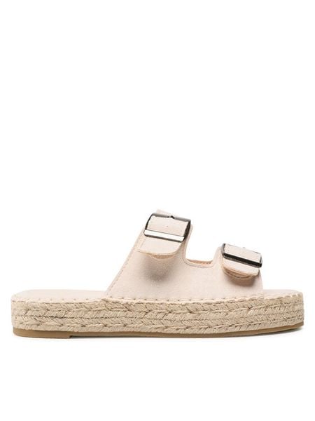 Jenny Fairy Espadryle WSS20593-01A Beżowy. Brązowe espadryle damskie Jenny Fairy, bez wzorów, z materiału, bez obcasa. Za 99.99 zł.
