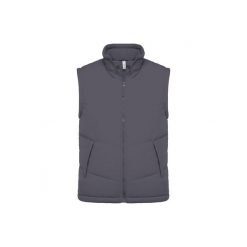 Wyściełana polarem kurtka bez rękawów Kariban Warmer. Szare kurtki męskie KARIBAN, m, bez wzorów, z polaru, bez kaptura. Za 223.50 zł.