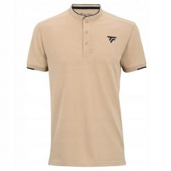 Męska koszulka polo tenisowa Tecnifibre Waffle Polo. Brązowe koszulki polo męskie TECNIFIBRE, m, bez wzorów, bez ramiączek. Za 254.99 zł.