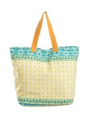 BLE Shopper bag w kolorze turkusowo-żółtym - 58 x 32 cm rozmiar: onesize. Żółte shopper bag damskie BLE, bez wzorów, z materiału, na ramię, bez dodatków. Za 53.66 zł.