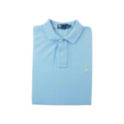 Second life - Koszulka polo męska vintage Polo Ralph Lauren - Stan dobry. Niebieskie koszulki polo męskie Ralph Lauren, l, bez wzorów, z materiału, bez ramiączek. Za 139.20 zł.