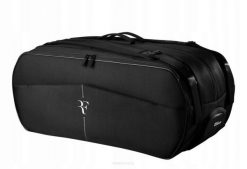 Torba tenisowa Wilson RF Tournament Racquet Bag 15R. Czarne torebki klasyczne damskie Wilson, bez wzorów, z materiału, bez dodatków. Za 649.00 zł.