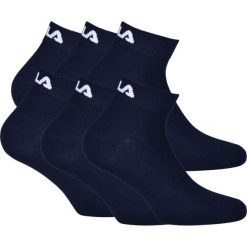 Fila Quarter Skarpety 6-pack Unisex Granat 39-42. Niebieskie skarpetki damskie Fila, bez wzorów. Za 164.99 zł.