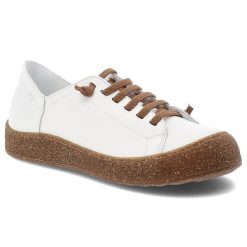 Półbuty damskie Ravini, cholewka ze skóry naturalnej licowej wiązany fason z zabudowanym przodem, białe, 1301. Białe półbuty damskie Ravini, bez wzorów, ze skóry, bez obcasa. Za 309.00 zł.