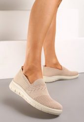 Różowe Sportowe Tenisówki z Elastyczną Materiałową Cholewką Nobilara. Czerwone trampki i tenisówki damskie Renee, bez wzorów, z jeansu. Za 39.99 zł.