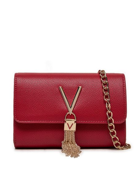 Valentino Torebka Divina VBS1R403G Czerwony. Czerwone torebki klasyczne damskie Valentino, bez wzorów, ze skóry, wizytowe, bez kołnierzyka, bez ramiączek. Za 189.99 zł.