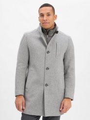 Cinque wełniany płaszcz - Ciarsenal Mężczyźni szary, 98. Szare płaszcze męskie Cinque, m, bez wzorów, z wełny, eleganckie. Za 1,199.95 zł.