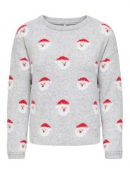 ONLY Sweter w kolorze szarym rozmiar: S. Szare swetry klasyczne damskie Only, s, ze splotem, bez kołnierzyka. Za 104.99 zł.