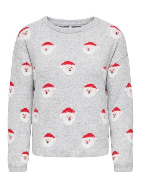 ONLY Sweter w kolorze szarym rozmiar: L. Szare swetry klasyczne damskie Only, l, ze splotem, bez kołnierzyka. Za 112.83 zł.