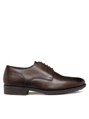 Geox Półbuty U Walk Pleasure F U46H8A 00039 C6009 Brązowy. Brązowe buty wizytowe męskie Geox, ze skóry, bez zapięcia. Za 479.99 zł.