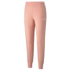 Puma Essential Logo Pants, damskie spodnie dresowe, Pomarańczowe. Brązowe spodnie dresowe damskie Puma, m, z bawełny, na fitness i siłownię. Za 99.99 zł.