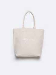 Torebka damska z tkaniny beżowa RR574237 800. Brązowe shopper bag damskie Big Star, bez wzorów, z tkaniny, na ramię, bez dodatków. Za 129.99 zł.