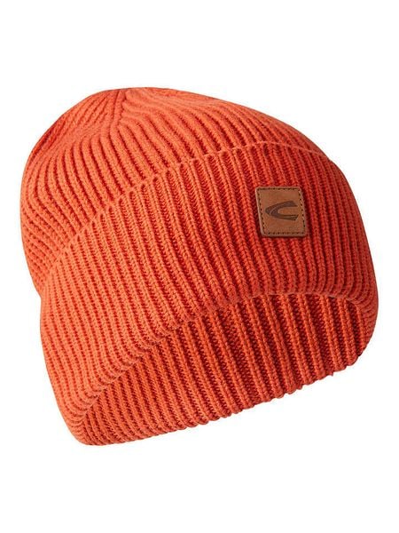 Camel Active Czapka w kolorze pomarańczowym rozmiar: onesize. Pomarańczowe czapki męskie Camel Active, z aplikacjami, ze skóry, sportowe. Za 65.69 zł.