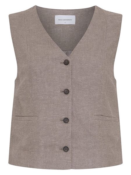 MOSS COPENHAGEN Kamizelka w kolorze jasnobrązowym rozmiar: M. Brązowe kamizelki damskie MOSS COPENHAGEN, m. Za 164.95 zł.