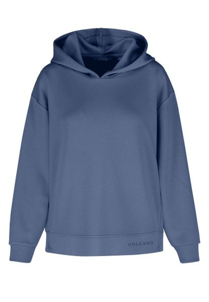 Luźna bluza B-MIDA. Niebieskie bluzy z kapturem damskie Volcano, l, z materiału. Za 169.99 zł.