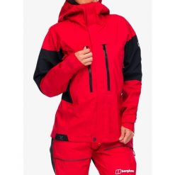 Kurtka GORE TEX damska Berghaus MTN Guide GTX Pro Jacket. Czerwone kurtki damskie Berghaus, bez wzorów, z gore-texu, bez kaptura. Za 1,721.99 zł.