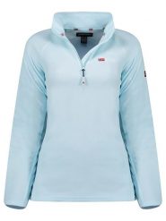Geographical Norway Bluza polarowa "Tug" w kolorze błękitnym rozmiar: L. Niebieskie bluzy bez kaptura damskie Geographical Norway, l, z materiału. Za 70.24 zł.