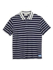 Scotch & Soda Koszulka polo w kolorze biało-granatowym rozmiar: S. Białe koszulki polo męskie Scotch & Soda, s, bez wzorów, bez ramiączek. Za 87.81 zł.